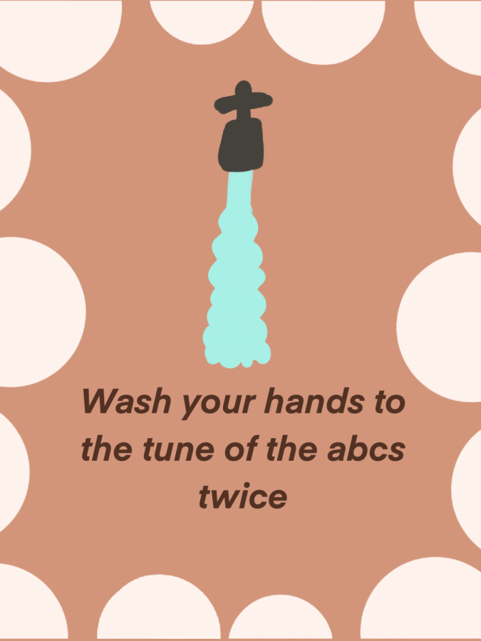 Wash your hands to the tune of the ABC’s twice