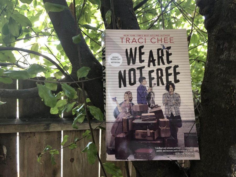 We+Are+Not+Free+is+a+book+by+Traci+Chee+about+14+teenagers+who+are+second-generation+Japanese-Americans+and+their+story+during+the+Japanese+internment+camps+of+WWII.