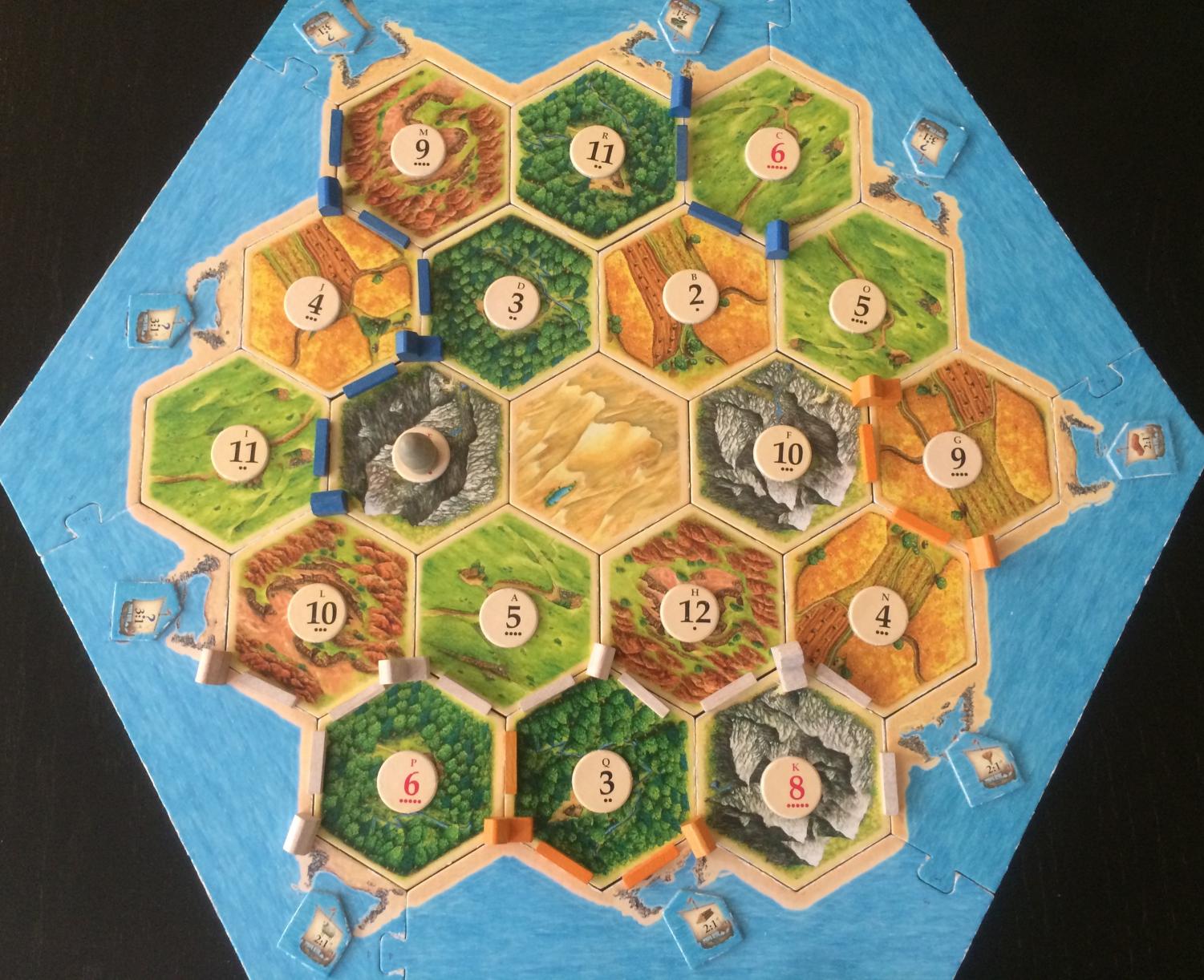 official settlers of catan board