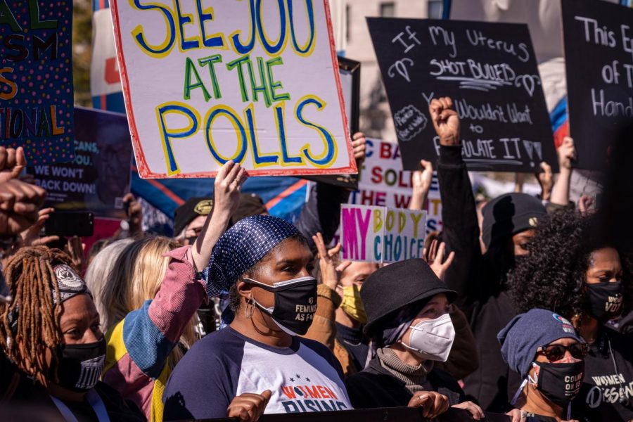 The Womens March is one of many organizations that have encouraged people to vote in the upcoming 2020 presidential election. 
