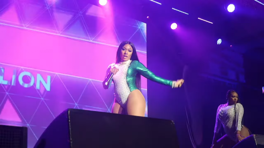 Megan Thee Stallion performs in Lagos, Nigeria at the Flytime Music Fest. 