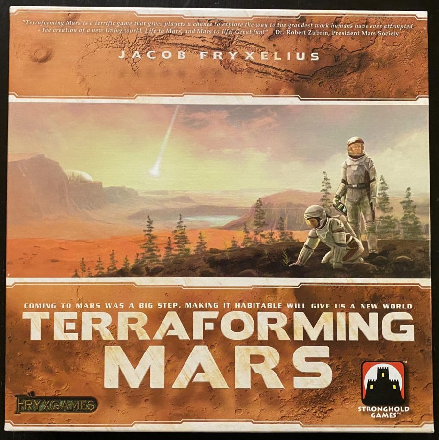 Terraforming Mars is a strategic economic board game where players raise global parameters, build cities, and race to claim milestones on Mars. 