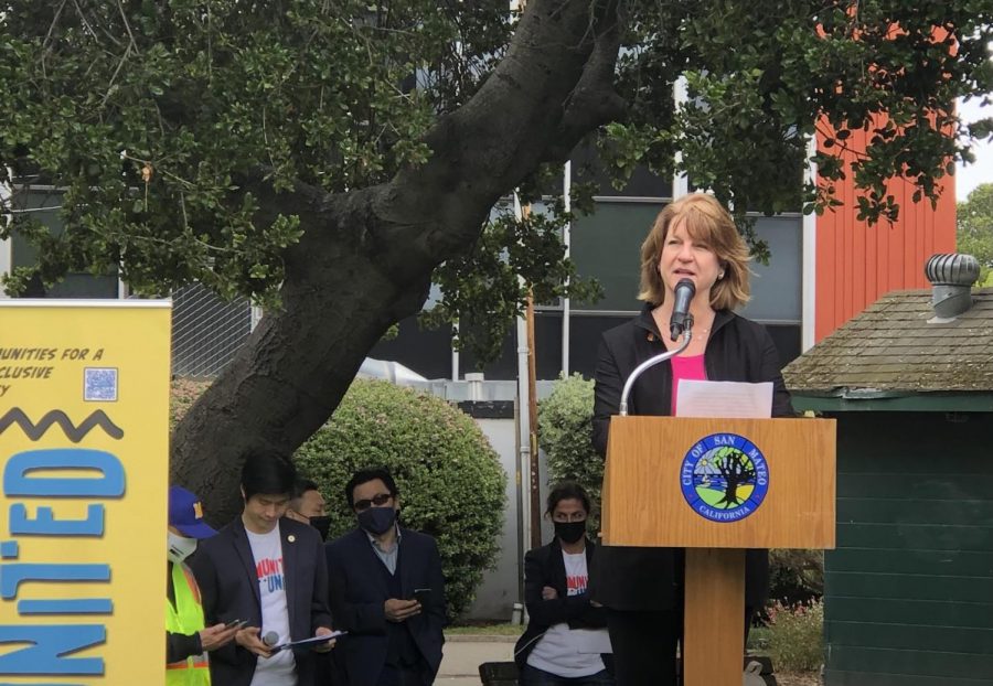 San Carlos Mayor Laura Parmer-Lohan urges unity, “It is tremendous what we can do when those from marginalized communities stand together.”