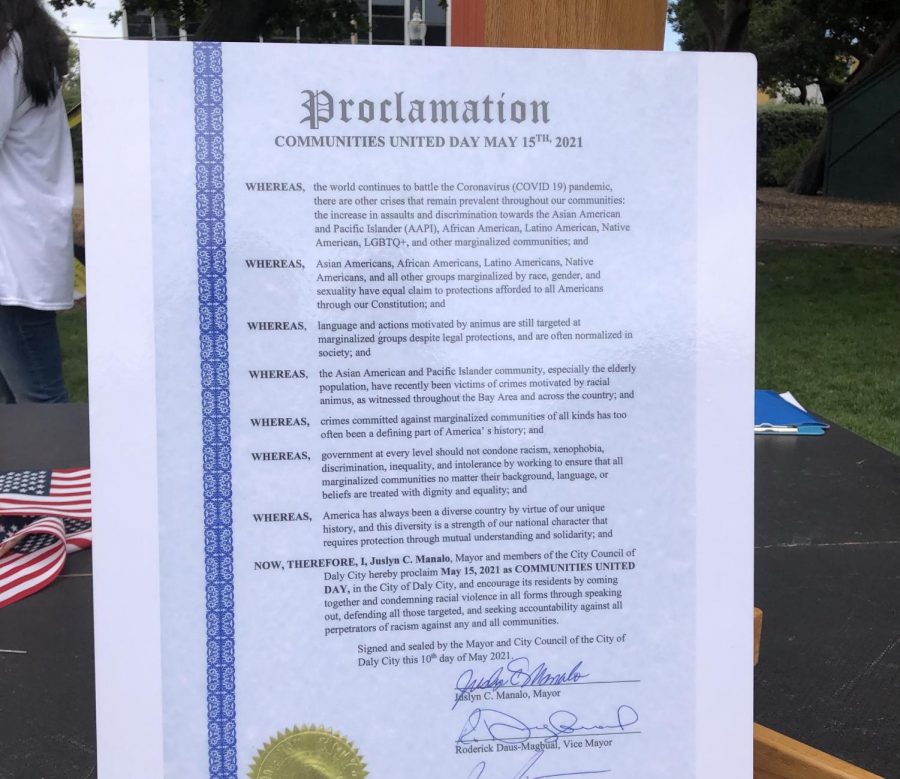 All 20 cities in San Mateo County adopted a proclamation for May 15th, 2021 to be “Communities United Day.”