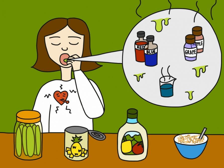 Many common foods, such as pickles, canned fruit, salad dressing, and cereal contain ingredients such as preservatives, artificial sweeteners, and artificial flavors. The chemicals bring health risks that lead to an unhealthy heart.
