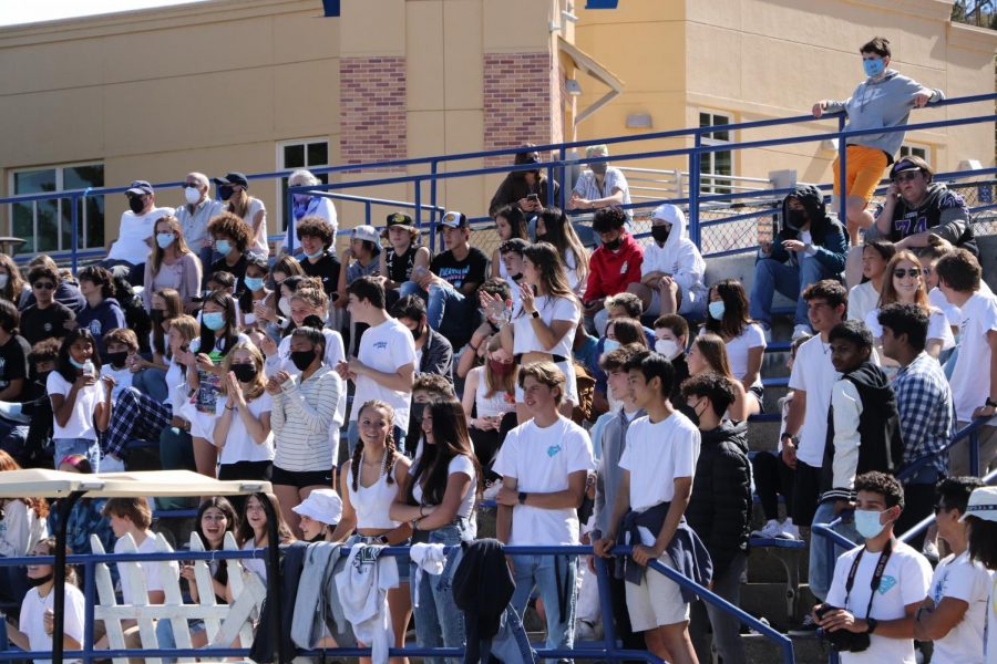 Screamin Scots gather for the varsity football game with a “White-out” theme