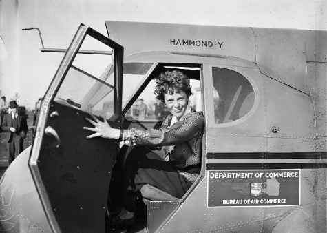 Earhart accomplished many extraordinary feats,  like becoming the first woman fly solo across the Atlantic Ocean. 