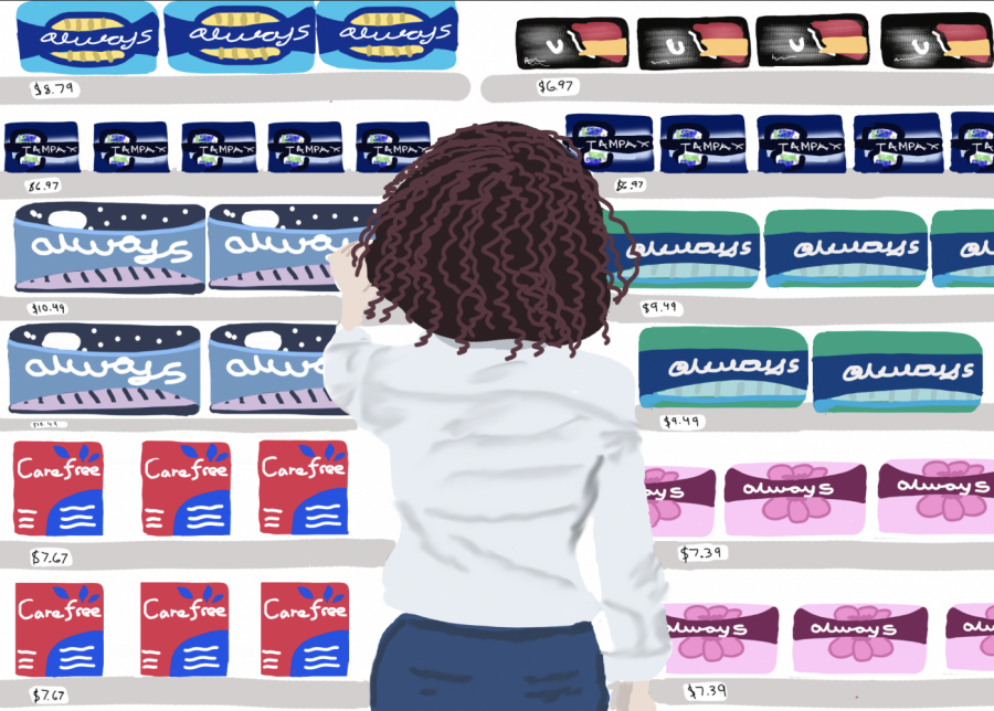 Some females have to look at the prices of period products to determine which one they can afford.