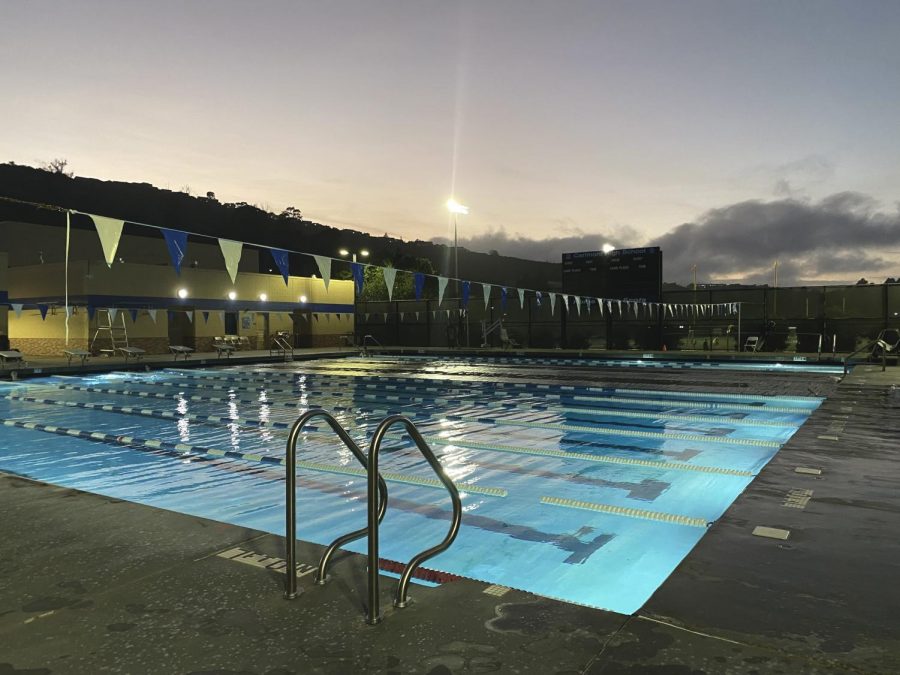 The Carlmont pool, where Carlmont students partake in the swimming unit. 