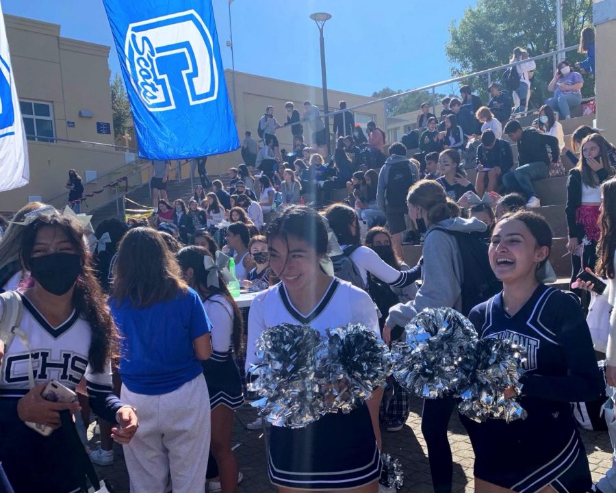 Students celebrate the last day of Spirit Week and prepare for the Homecoming game.