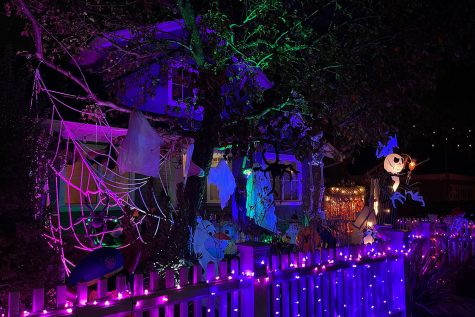 Eucalyptus Avenue in San Carlos promises elaborately decorated houses for trick-or-treaters and passersby to view on Halloween.