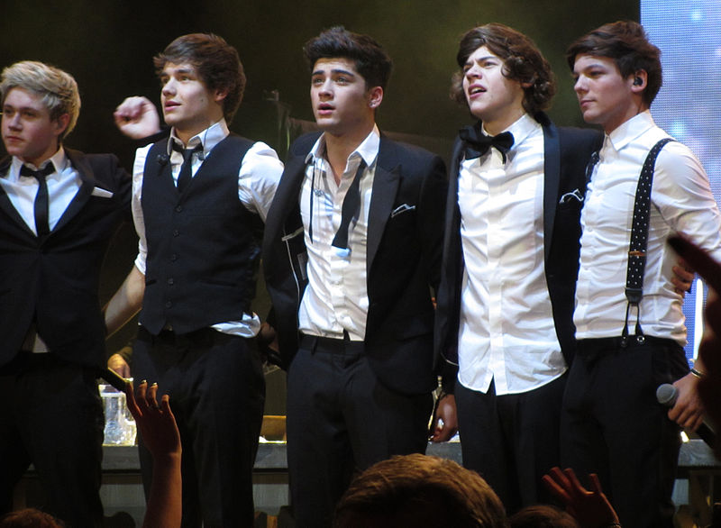 One Direction performs in Clyde Auditorium in Glasgow during their Up All Night tour on January 14, 2012.