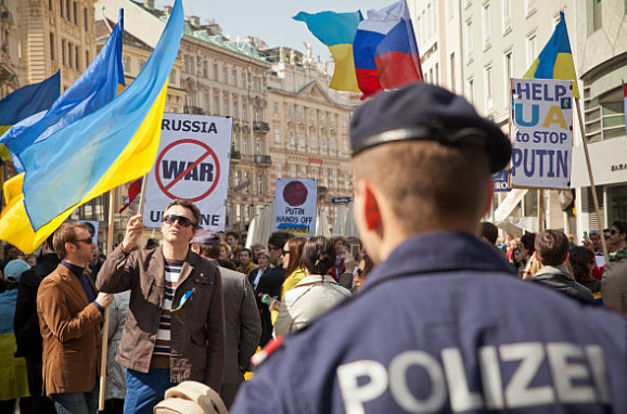 Ukraine-supporters in Russia and across other nations in the world flock the streets to protest Russias mobilized attack, advocating for peace in Europe. 