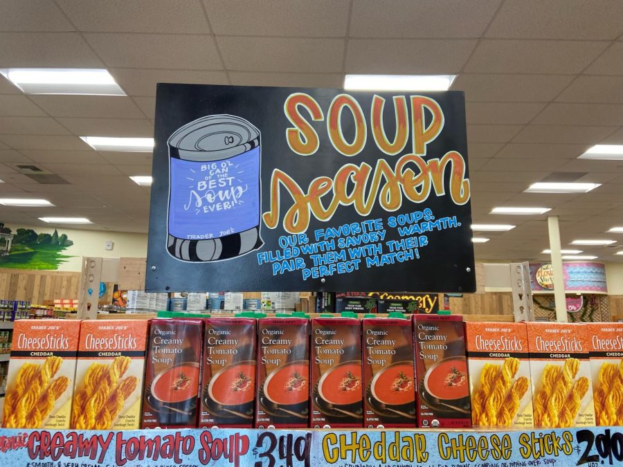 Different soups stock the shelves as Soup Season rolls around. 