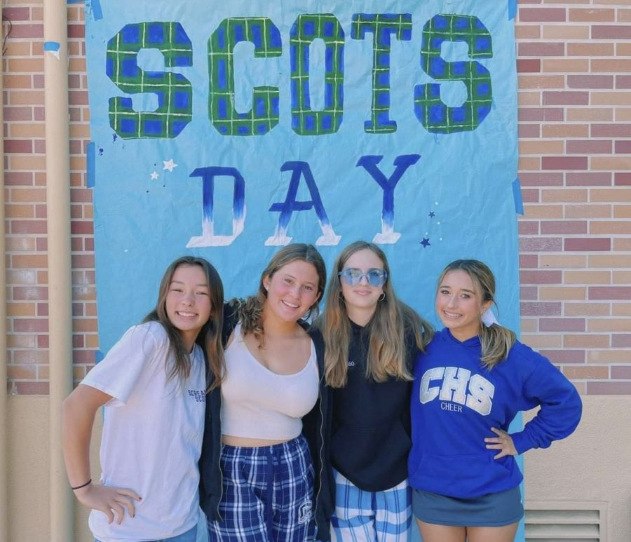 No matter the theme of a spirit week, Friday is always Scots Day. Students dress in Carlmont merchandise or Carlmont colors to show their school spirit.