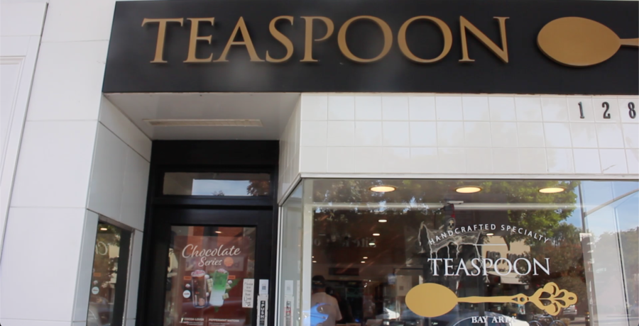 A picture of the exterior view of Teaspoon in San Mateo, California. 