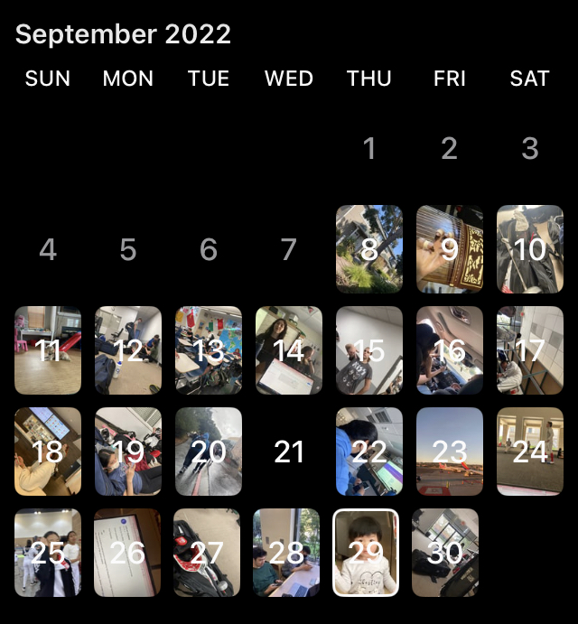 Consistently posting on BeReal generates a archive of memories that only you can see. The calendar encapsulates entire months through singular moments, offering a visual documentation of your life.