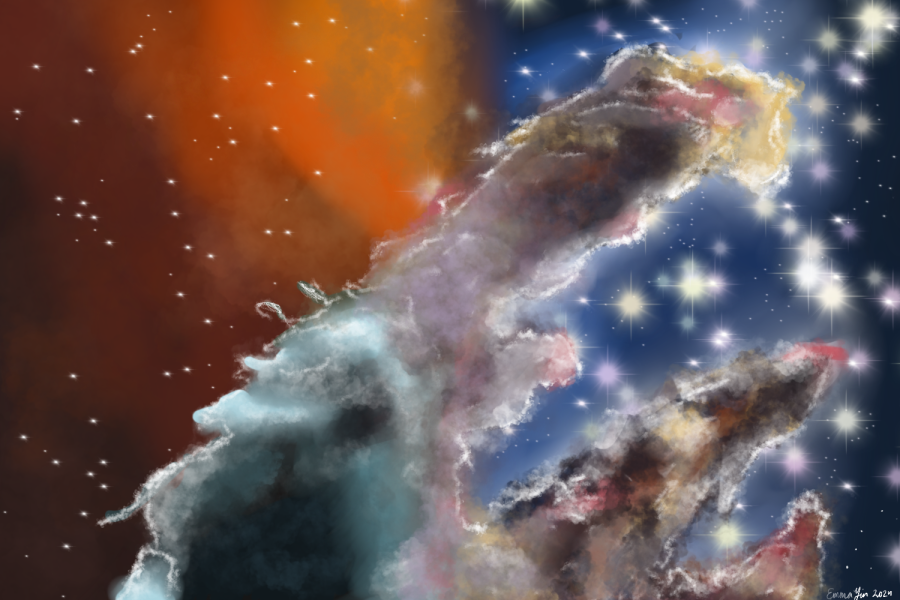 Cartoon: The second look of the Pillars of Creation