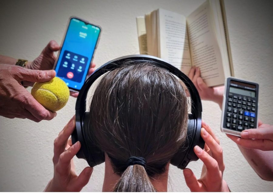 Many with autism use headphones to block out overwhelming noises or distractions. 