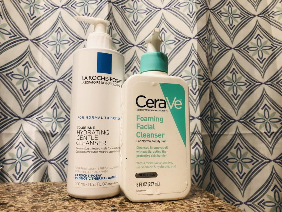 Skin+care+products+CeraVe+and+La+Roche-Posay.