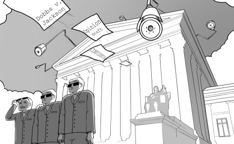 Cartoon: Source of leaked Supreme Court opinion unidentified in investigative report