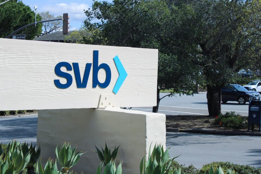 A branch of Silicon Valley Bank on Sand Hill Road in Menlo Park.