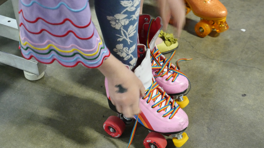 Skate Open Spaces lights up the night with a roller rink