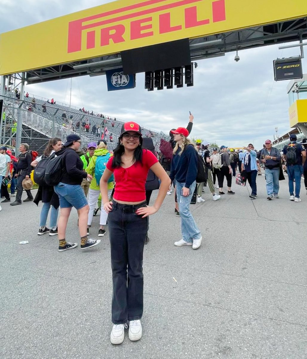 Monika Mukerji at the 2023 Formula One Canadian Grand Prix. She described it as one of the most amazing experiences of her life.