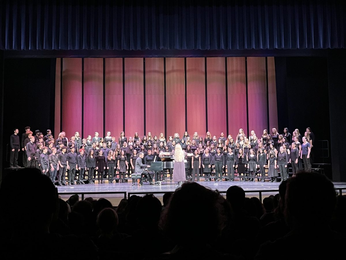 The choir, who performed third in the showcase, is directed by Genevieve Tep. 
In choir, getting together and knowing everyone is always so much fun, junior Claire Lee said.
