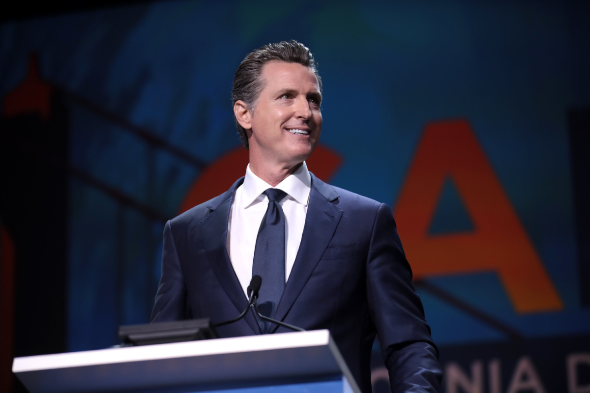 Governor+Gavin+Newsom+speaking+at+the+2019+California+Democratic+Party+State+Convention.+Gov.+Newsom+recently+signed+the+gun+control+laws%2C+in+response+to+nationwide+shootings.+%E2%80%9CThe+carnage%2C+it%E2%80%99s+too+much.+We+can%E2%80%99t+normalize+it%2C+we+can%E2%80%99t+accept+it.+This+is+a+small+price+to+pay%2C%E2%80%9D+Gov.+Newsom+said%2C+according+to+AP+News.