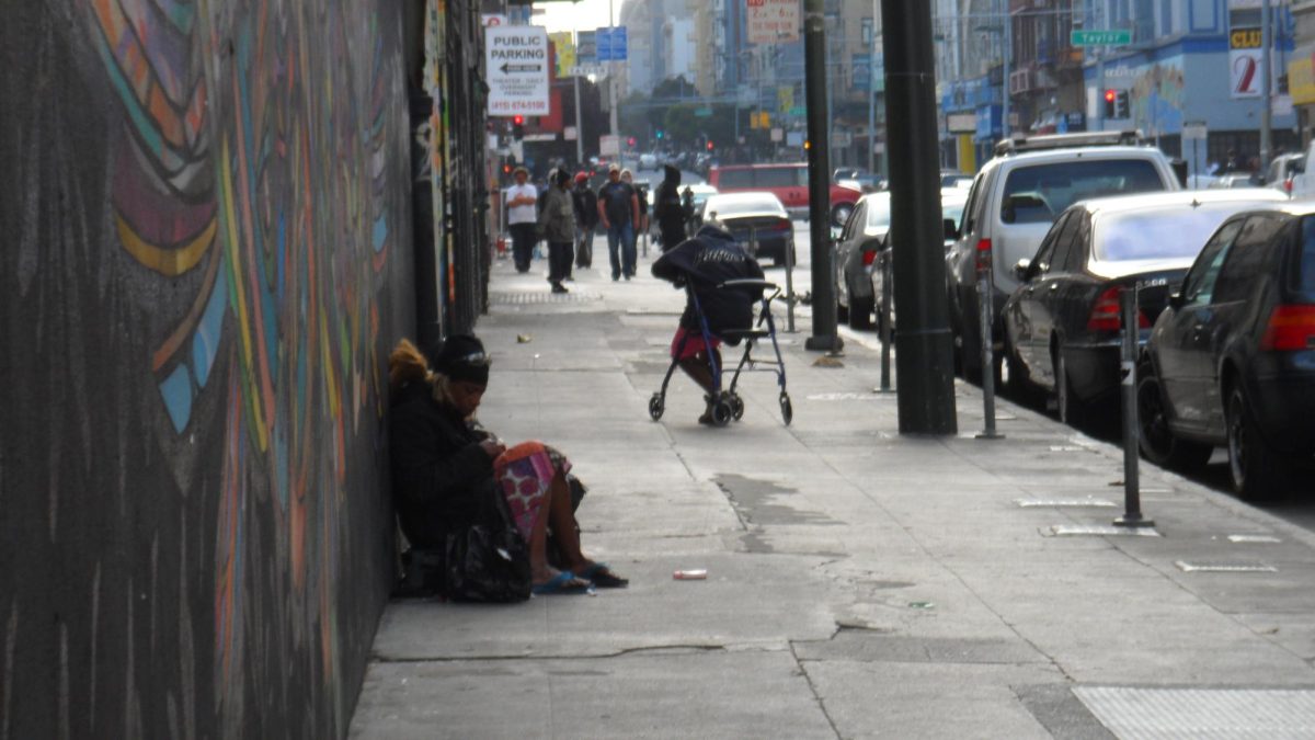 California Gov. Gavin Newsom makes the homeless disappear in San Francisco in preparation of the APEC summit in 2023. (Homeless Epidemic in San Francisco / JCruzTheTruth/WikimediaCommons/CC BY-SA 4.0)