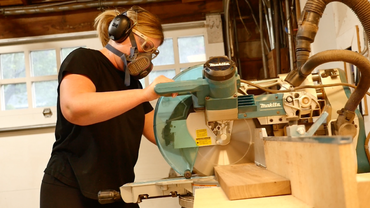 Esterina Gentilcore carves out her woodworking business