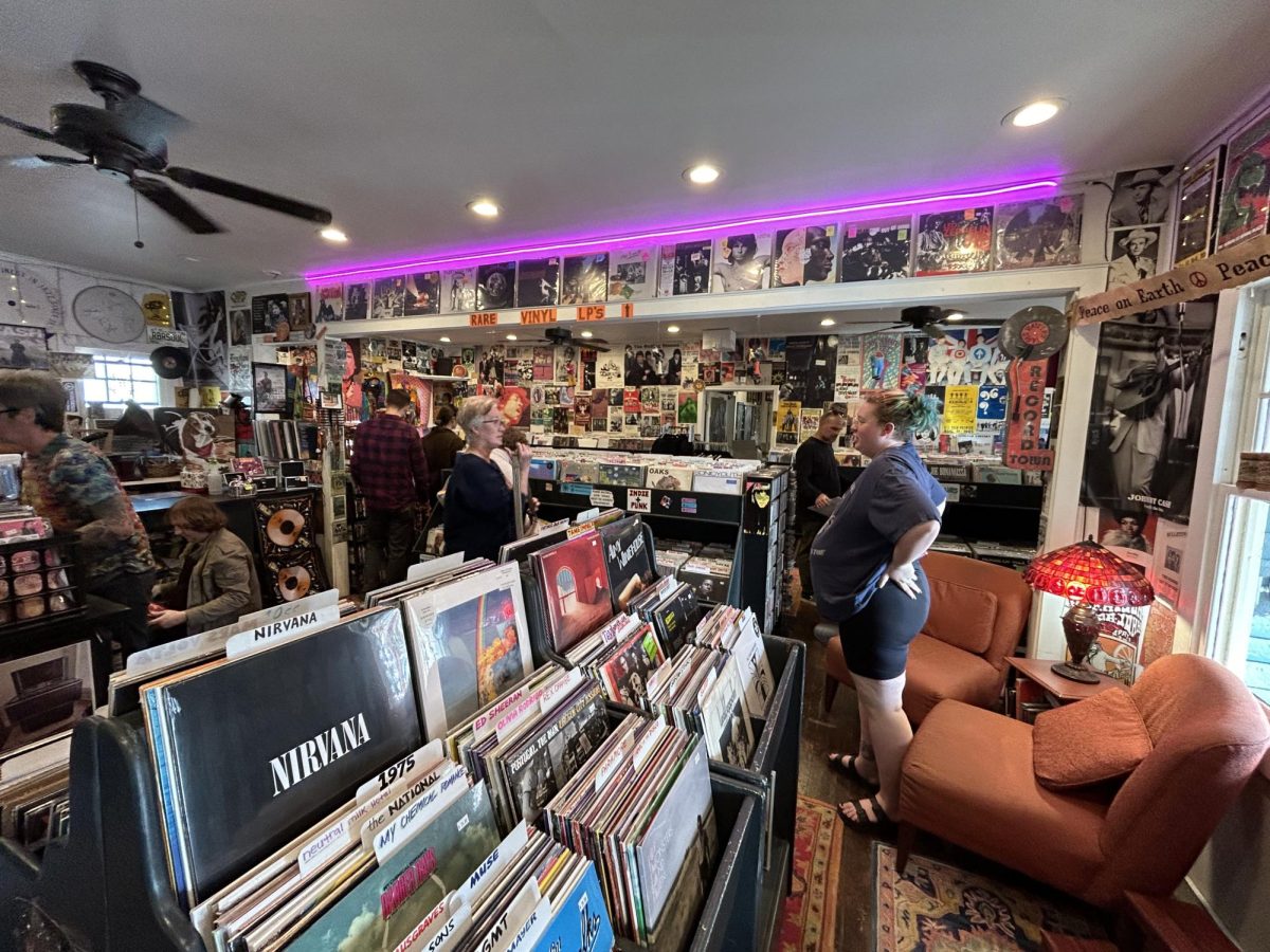 Inside Lost and Found Records on Black Friday. The store brings in many people everyday interested in finding great deals on new music to listen to.