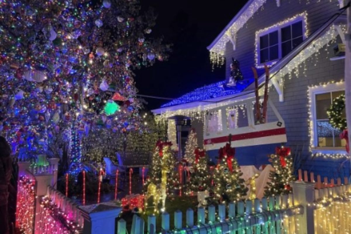 On Eucalyptus Avenue, residents go all out decorating their houses with lights and other holiday decorations in order to contribute to the holiday season. However, the influx of visitors leads to problems like litter and a need for restroom facilities. The city of San Carlos has worked hard to mitigate these problems. 