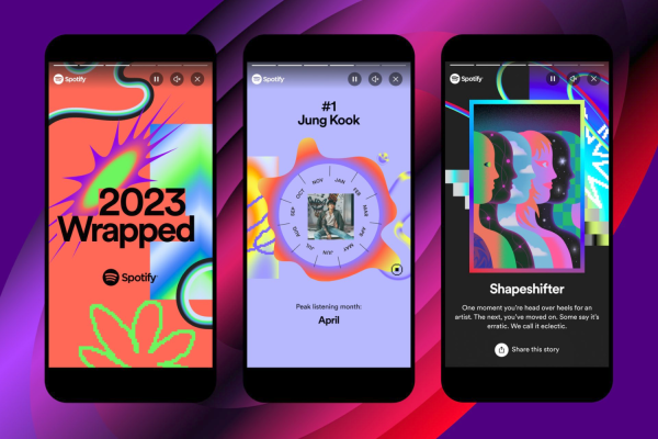 Spotify offers a shareable and interactive end-of-year recap for its users, called Spotify Wrapped. I like that this year I was in the top 0.1% of listeners for Potsu. It’s cool, said Evan Wang, a senior at Carlmont.
 