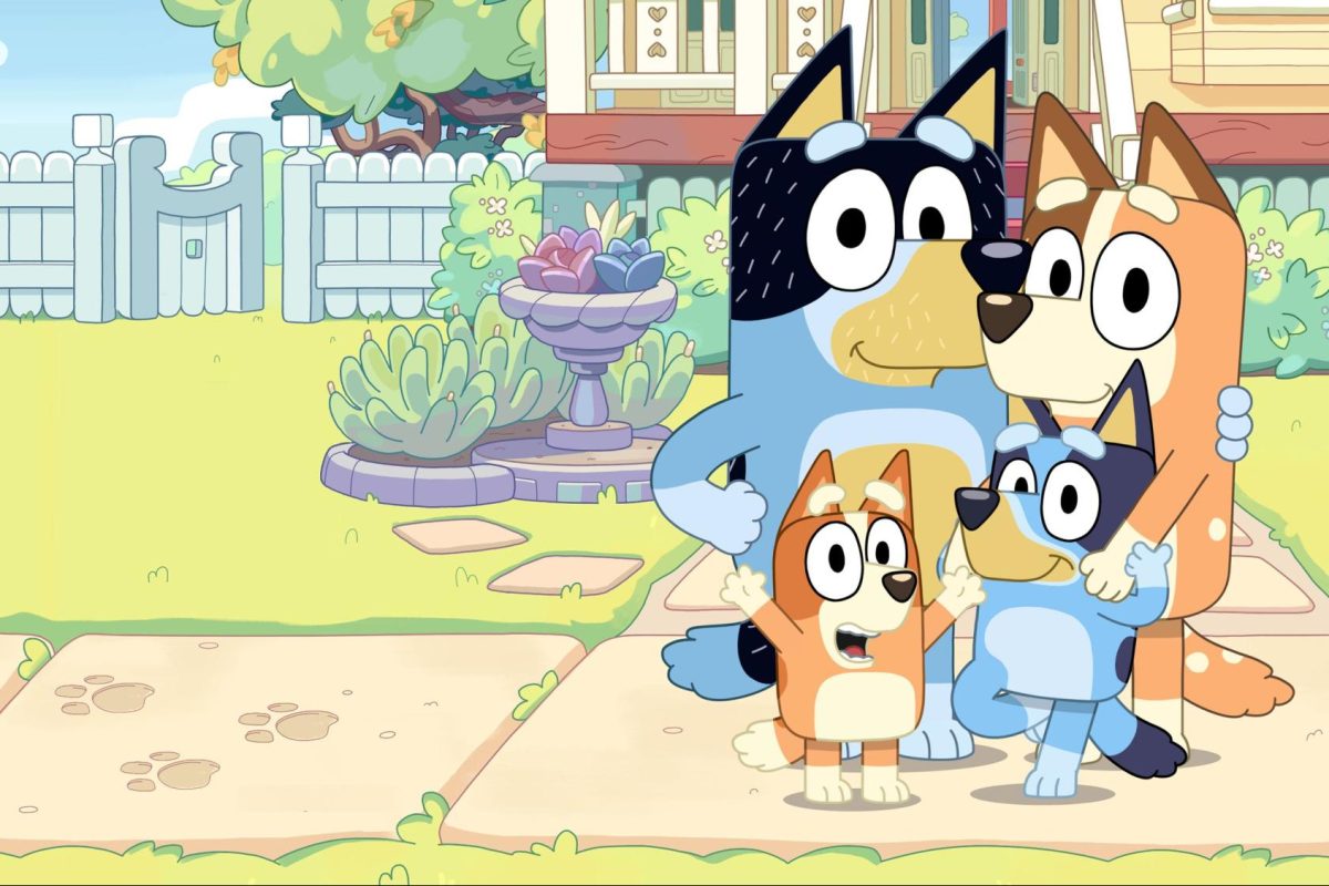 “Bluey” is an Australian children’s show popular amongst children, teens, and adults. The show features the life of main character Bluey, along with her friends and family.
