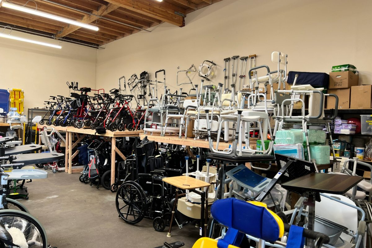 MELP organizes all of their donated medical equipment in a warehouse located in San Carlos. We clean the equipment and make sure its working well before putting it into our inventory, said Scott McMullin, one of the founders of MELP.