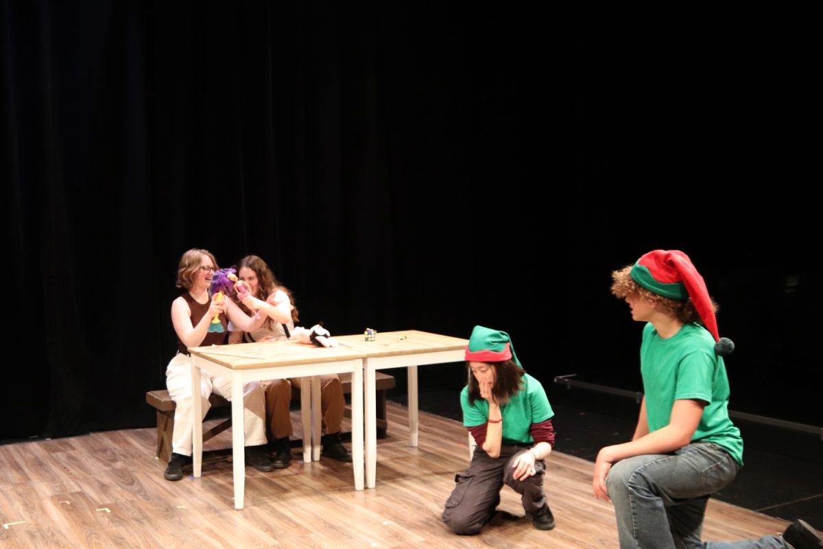 Advanced drama students rehearse scenes in the One-Act Festival. The One-Act Festival is the only show that we do where were telling a collection of different stories rather than just one, said Elizabeth Berg, the drama teacher at Carlmont.