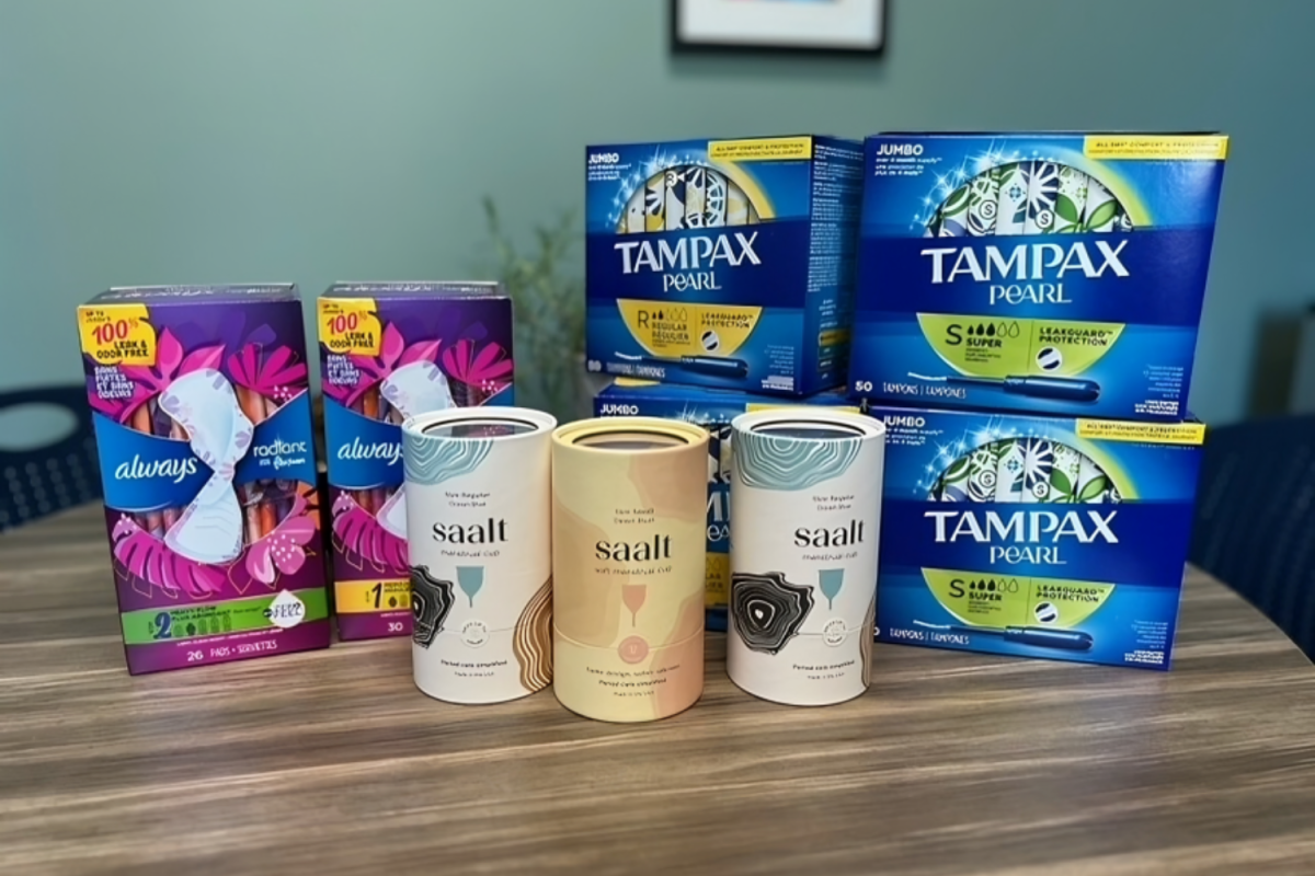 Through their donation drive, the Redwood City Rotary Club is collecting menstrual products to distribute to the community. 