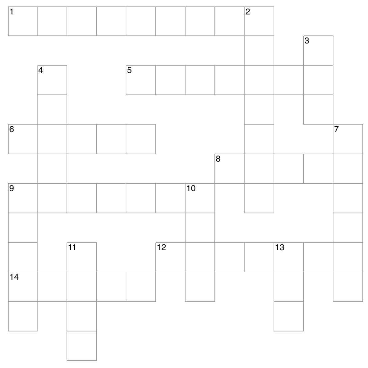 Crossword: Carlmont trivia