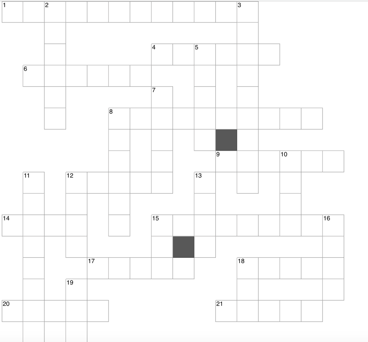 Crossword: This or That