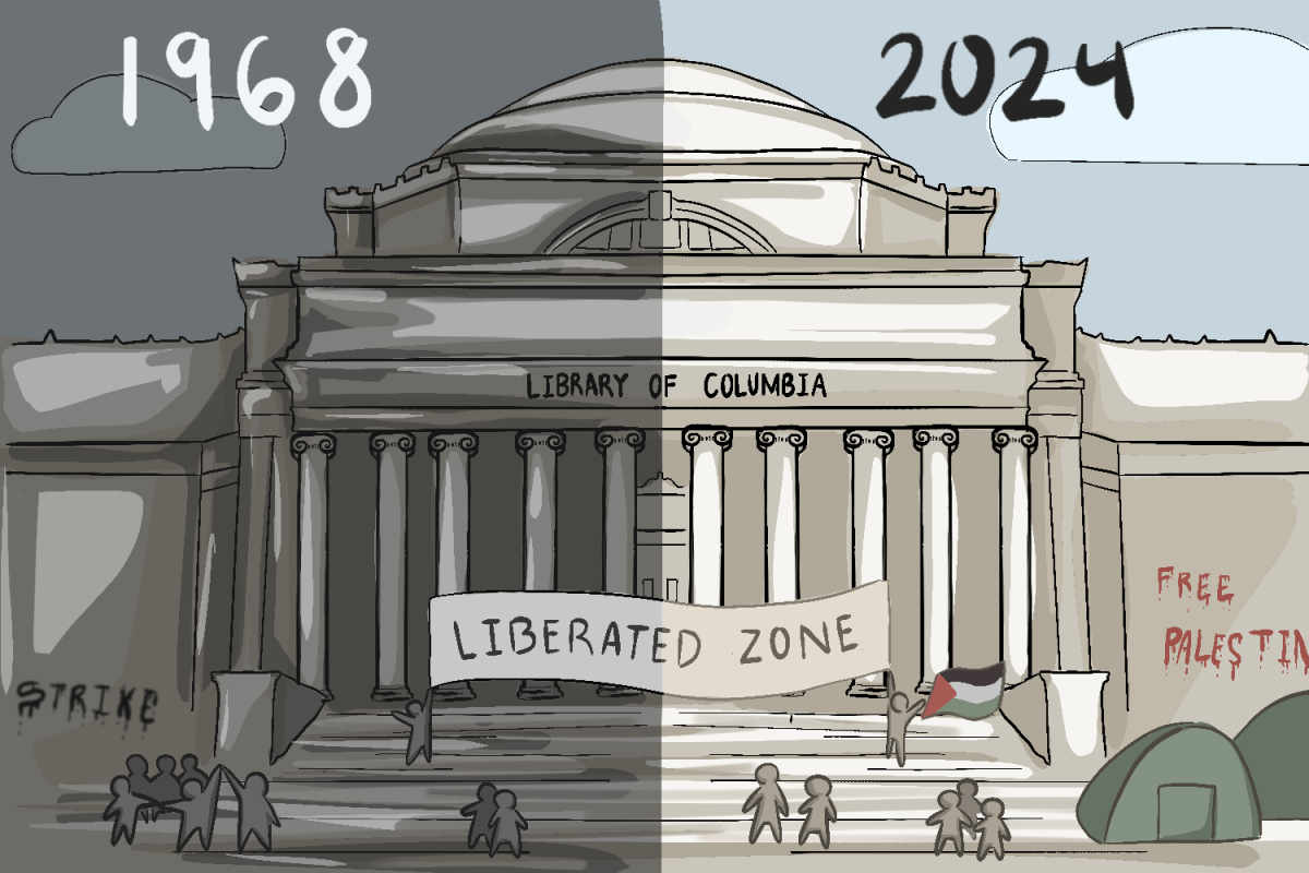 Cartoon: Columbia University echoes chaos