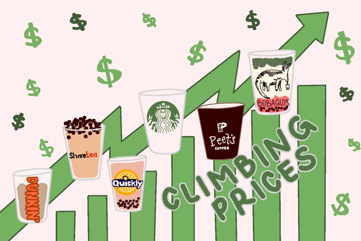 The prices of beverages such as coffee and boba have gone up over the past few years. Factors such as better quality ingredients, inflation, and social media have all played a part in the high prices.