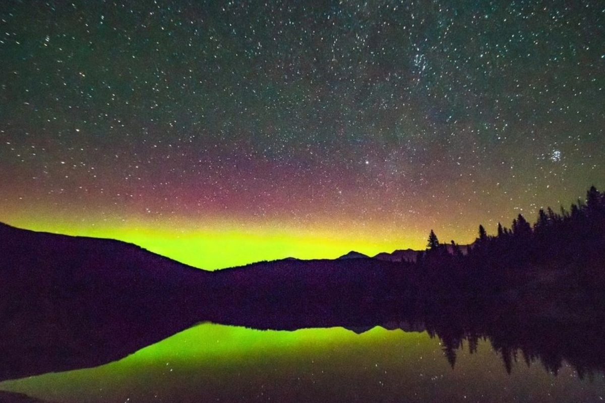 The northern lights in Northern California occurred from Oct. 6-8 as a result of the solar storm. "The aurora was faint, but with the right exposure, I was able to brighten it," said Kamala Venkatesh, an astrophotographer.