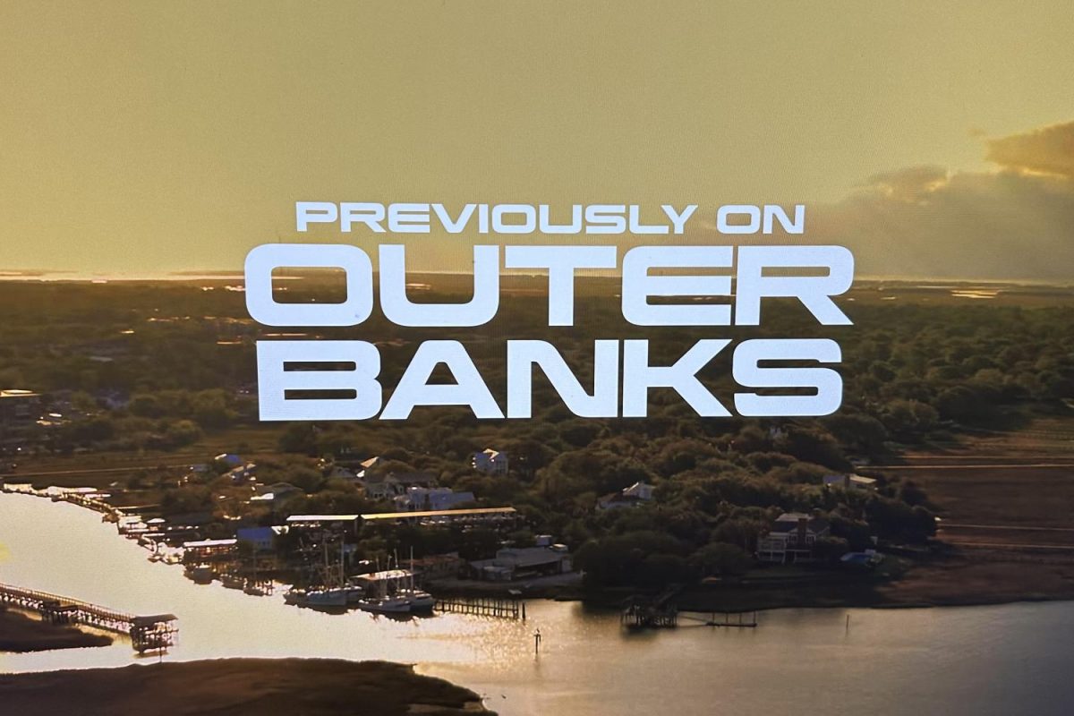 The cover page of "Outer Banks" projects at the beginning of an episode from Season Four. Robbie Feldman noted that this season has him hooked. “Season Four is more interesting than the first three seasons. The plot is easier to follow, and the twist at the end is shocking,” Feldman said.