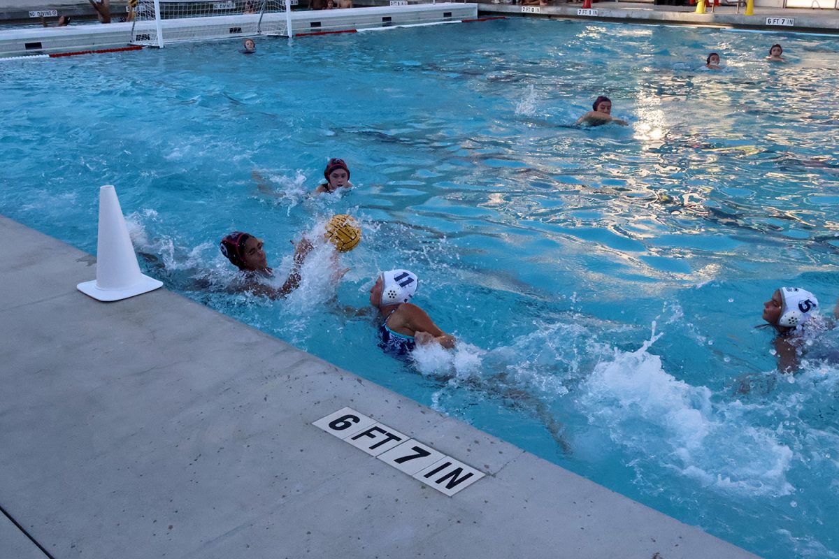 Ava Farrell races Aragon players to the ball to start off the third quarter. The Scots were leading 5-2 making each possession crucial to their success. The Scots used this lead as motivation to keep working. 