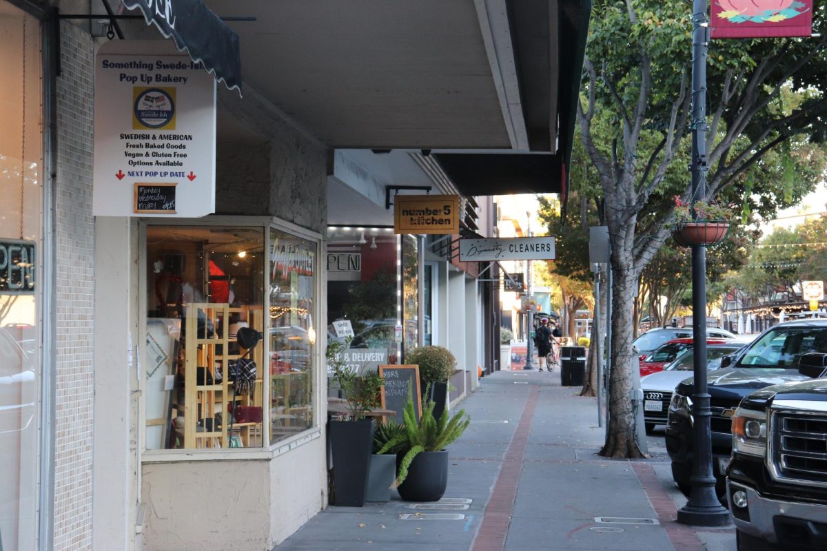 San Carlos downtown is home to numerous restaurants and shops. 