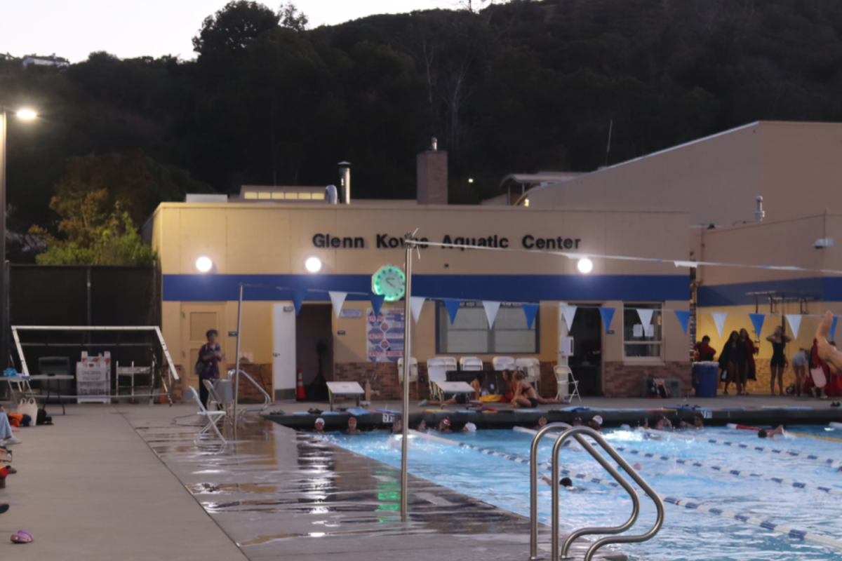 Temporary lighting has been installed at Carlmont's swimming pool. This has improved the players' ability to see during practice, preventing injury and allowing for more efficient communication during plays.