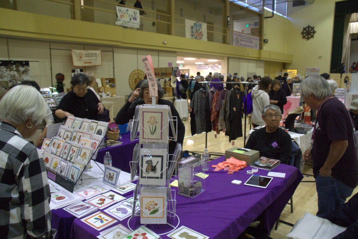 The Japanese American Museum in San Jose (JAMsj) sells handmade cards at the fair to fund their museum.