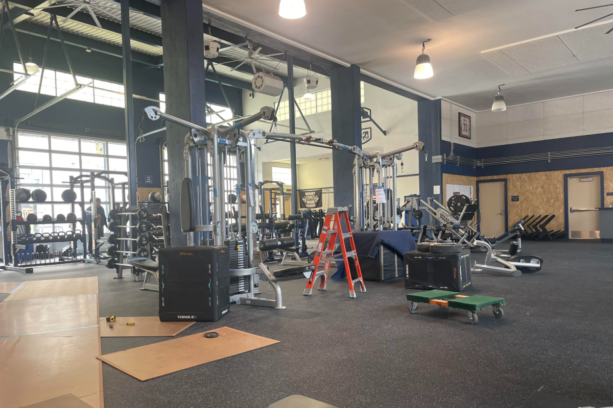 The PE weight room is filled with unfinished details in the final stages of its transformation. "It’s been a journey, but now we’ve got about three weeks before Christmas break, so we’ll be able to test everybody’s max lifting weight and then retest it at the end of the third quarter," said David Heck, Carlmont PE Department Chair.